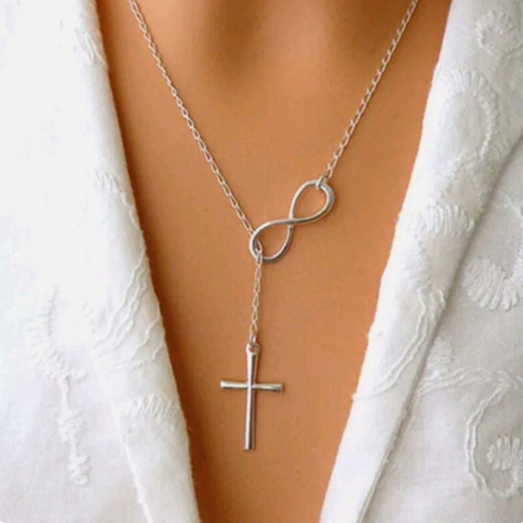 ✝️Silver Infinite Faith Necklace✝️ - Picture 1 of 8